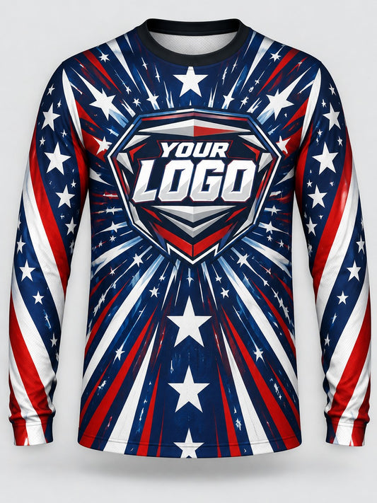 Star Burst custom motocross jersey - front view