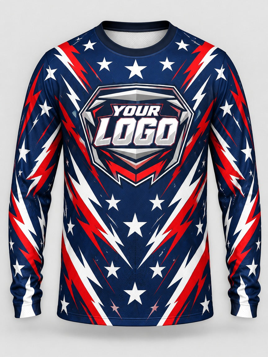 Thunder Stars custom motocross jersey - front view