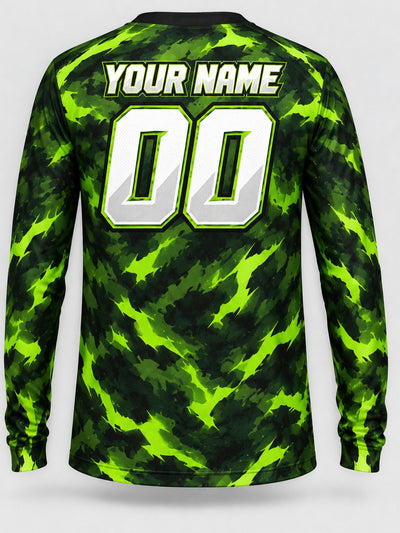 Back of the jersey with the placeholder name and number area