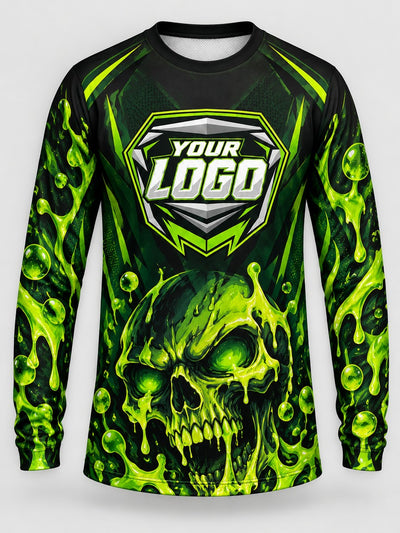 Front of the jersey with the placeholder logo area