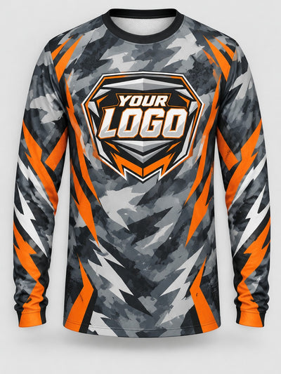 Front of the jersey with the placeholder logo area