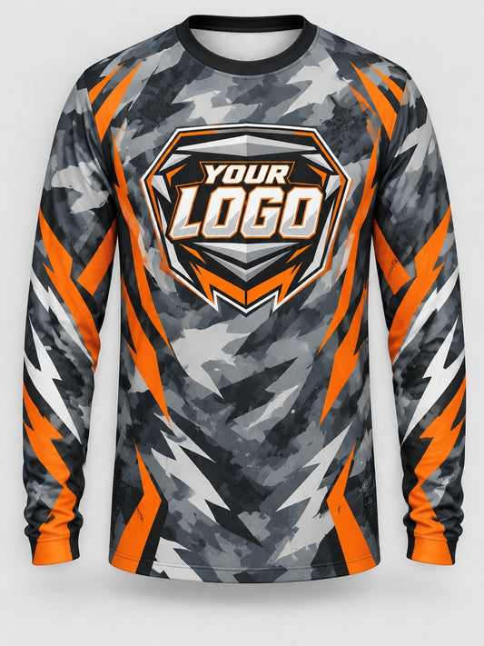Urban Camo custom motocross jersey - front view