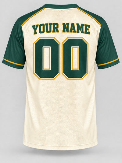 Back of the jersey with the placeholder name and number area