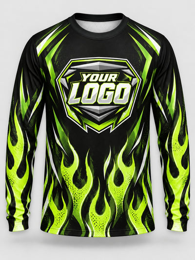 Front of the jersey with the placeholder logo area