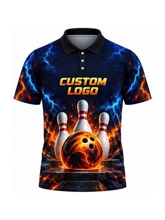 Storm Kiln Horizon custom Bowling team shirt - front logo preview