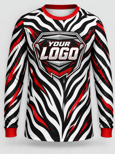 Front of the jersey with the placeholder logo area